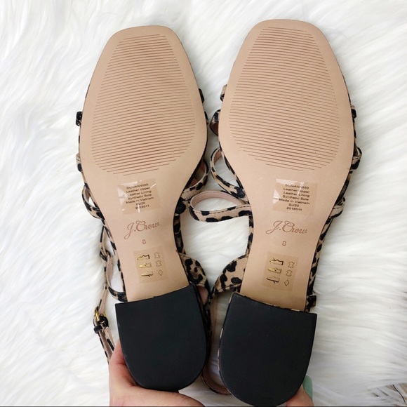 New J. Crew Odette Sandals in Leopard Suede - Picture 8 of 13